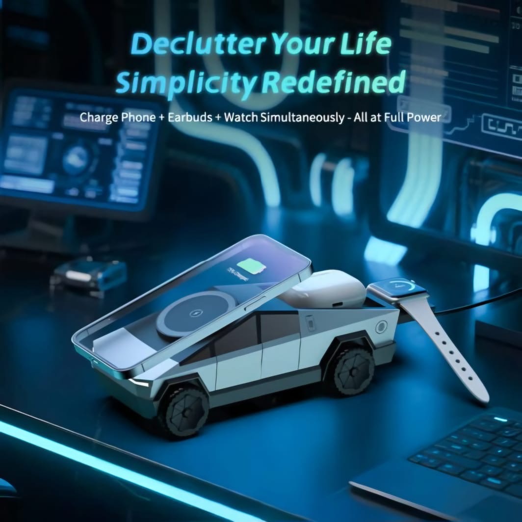 CyberDock+ 3-in-1 Wireless Charger